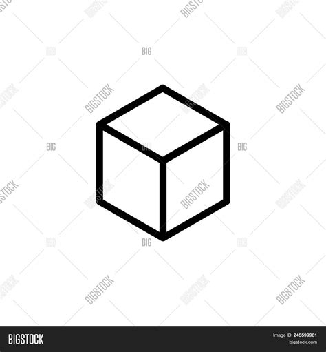 3d Square Vector Icon Vector And Photo Free Trial Bigstock