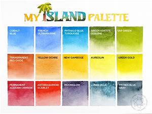 My Island Palette Voting Watercolor Paints Off And On The Island