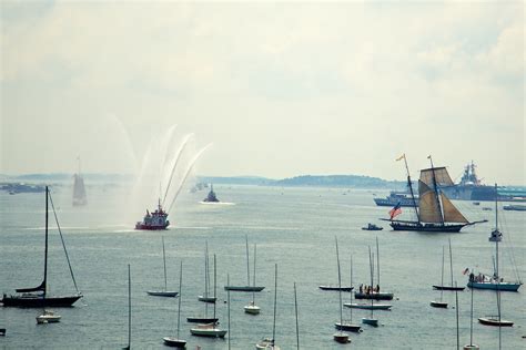 Blue Angels Fly Over Uss Constitution And Tall Ships For War Of 1812