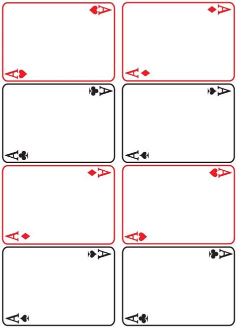 Related hd pictures of blank playing cards template free download. Blank Playing Card Template 3 - Best Templates Ideas For ...