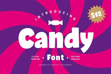 Candy Font By Andrey Sharonov On Creativemarket Fancy Fonts Design
