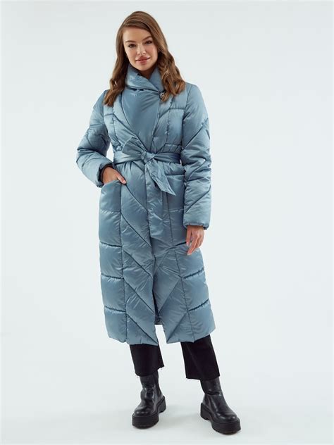 Купить пальто женское голубое К-1026 | De-Marse.ru