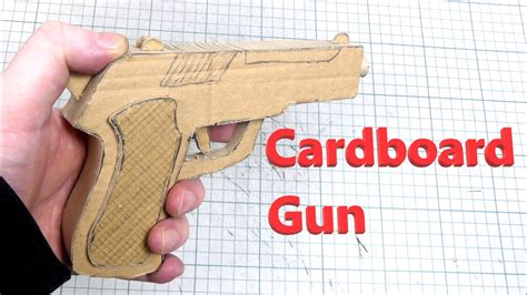 How To Make Simple Diy Cardboard Gun Youtube