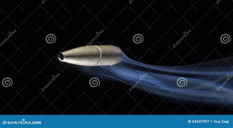 Bullet Stock Image Image Of Fast Smoke Speeding Blue 63637997