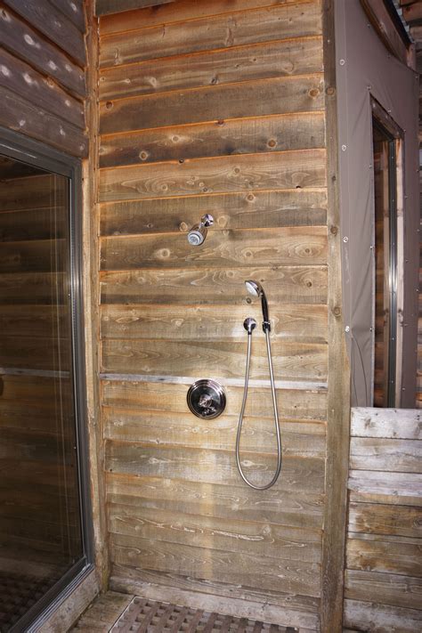 Outdoor Shower In The Safari Cabin Outdoor Toilet And Shower Outdoor