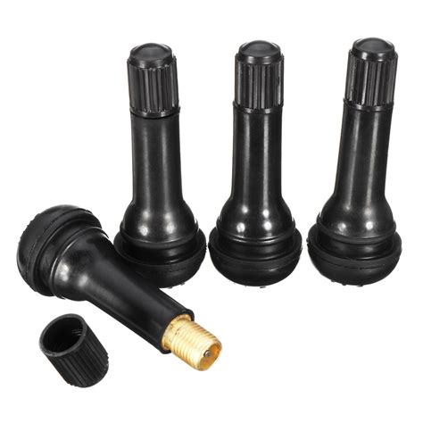 4pcsset Tr413 Tubeless Car Wheel Tire Valve Stems With Caps Tyre