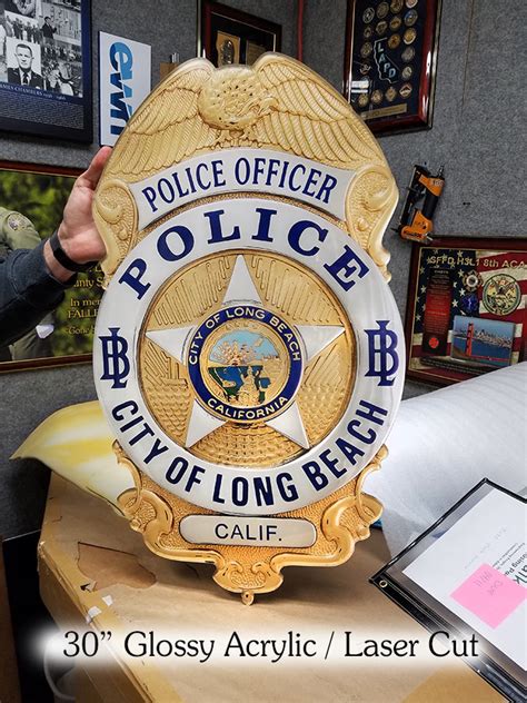 Long Beach Pd Projects From Badge Frame