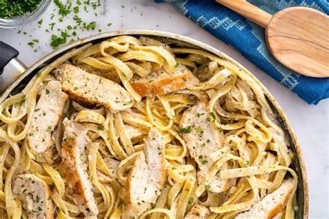 Season with salt and pepper. Perfect Chicken Alfredo - Elgin
