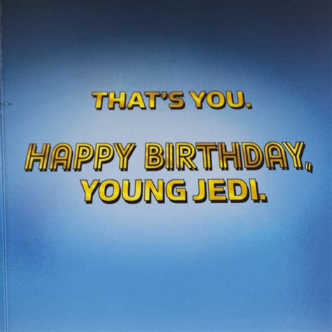 Hallmark Star Wars Birthday Card With Light And Sound Happy Birthday
