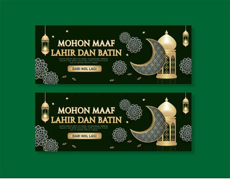 Template Banner Mohon Maaf Lahir Dan Batin