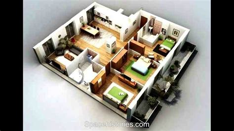 Denah rumah, interior, eksterior, rumah modern. Desain Rumah 3 Kamar Tidur Sederhana - YouTube