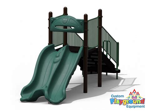 Freestanding 4 Double Slide For Playgrounds