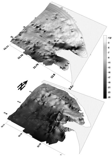 3d View Of The Present Day Seafloor Morphology Top And Horizon B