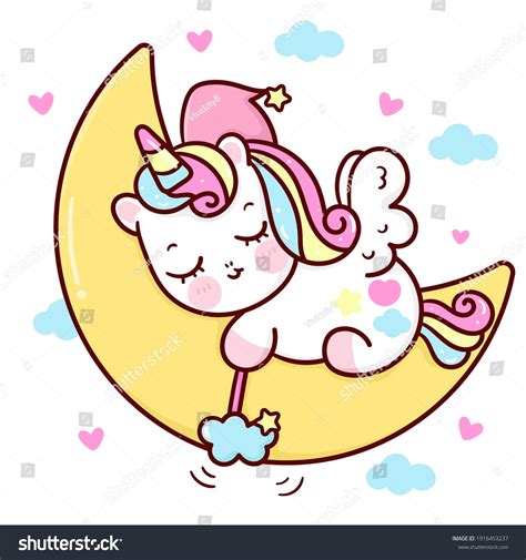 Sleeping Unicorn Over 4673 Royalty Free Licensable Stock Vectors