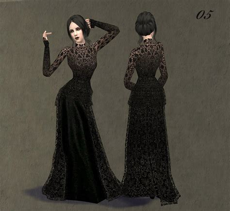 Mod The Sims Fashion Story From Heather Charm Of Gothic 5 Lace