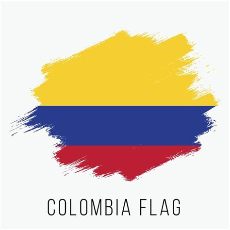Grunge Colombia Vector Flag 10925941 Vector Art At Vecteezy