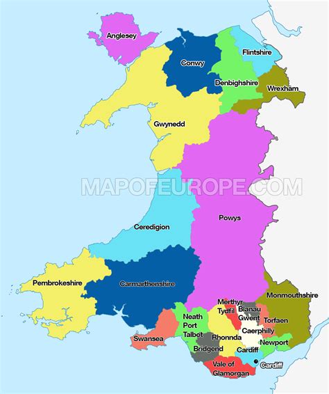 Map Of Wales