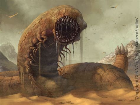Sandworm Fantasy Creatures Art Creature Concept Art Fantasy Monster
