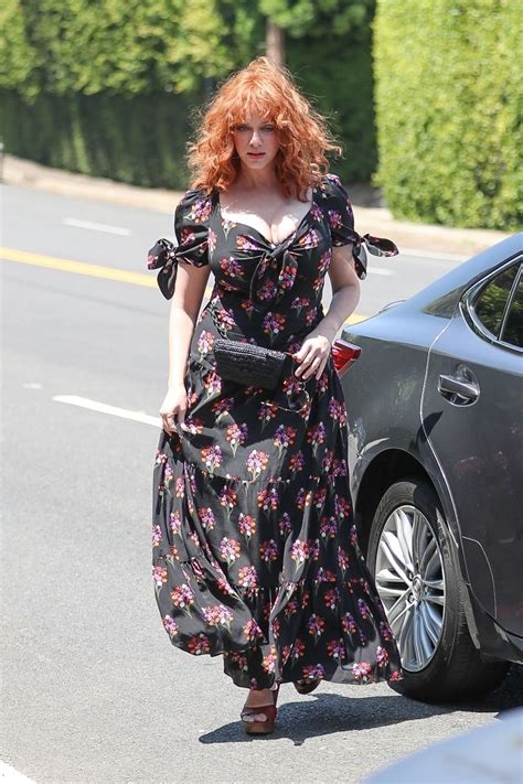 Christina Hendricks Arrives At Instyle Day Of Indulgence Party In
