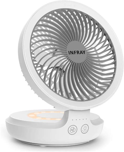 Infray Usb Desk Fan Rechargeable Portable Oscillating Table Fan With