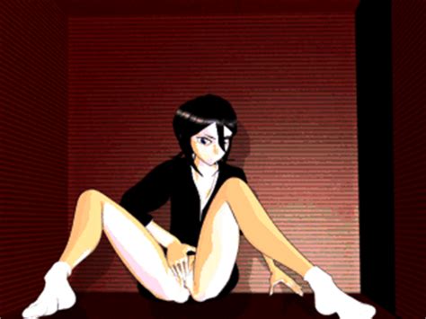 Kuchiki Rukia Bleach Animated Animated Gif Lowres S D Black Hair Fingering