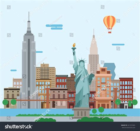 1711 New York City Skyline Cartoon Images Stock Photos And Vectors