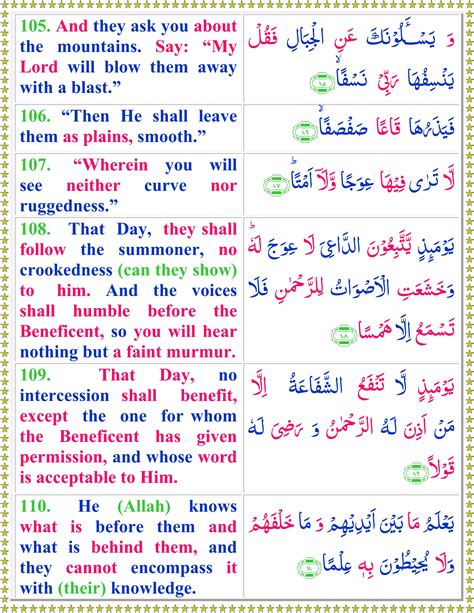 Surah Taha English Page 2 Of 3 Quran O Sunnat