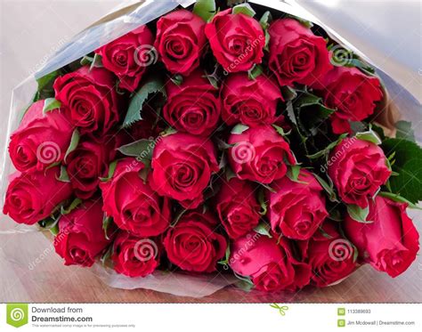 Bunch Of Red Closely Bunched Roses Stock Image Image Of T Concept