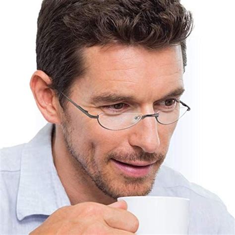 stylish reading glasses for men 2 pack half frame readers