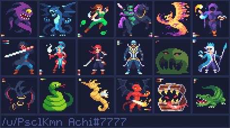 OC Some More 32x32 Characters PixelArt Jeux Pixel Art Pixel Art