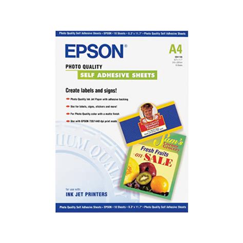 Zap Epson Self Adhesive Sticker Paper