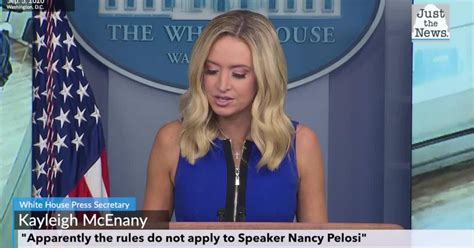 Kayleigh Mcenany On Speaker Nancy Pelosi And The Salon Situation Just