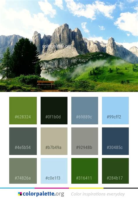 Badlands Mountainous Landforms Mountain Color Palette Colorpaletteorg