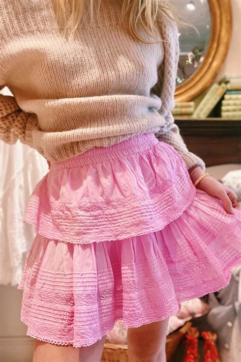 Our Signature Ruffle Mini Skirt Is A Go To In Victorian Cotton The Two