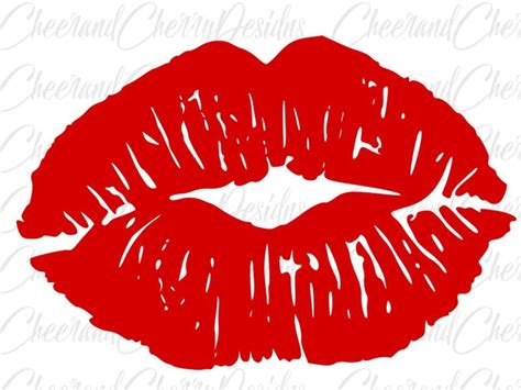 Distressed Lips Svg For Cricut Silhouette Cameo Grunge Kiss Etsy