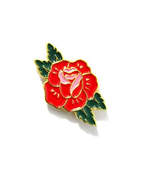 Red Rose Pin Lapel Pins Enamel Pins Pin And Patches