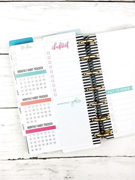 five sixteenths blog: 5 Happy Planner Extras for Productivity