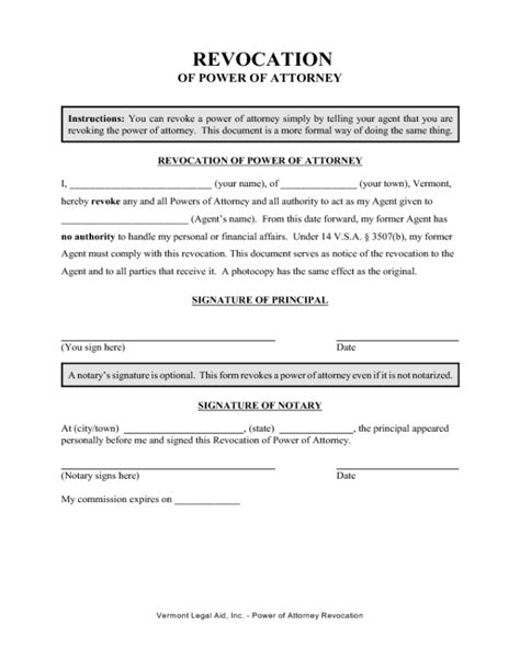 Since this is a document that's involved in the legal area, it is no wonder that many people are confused about it. 2020 Revocation of Power of Attorney Form - Fillable, Printable PDF & Forms | Handypdf