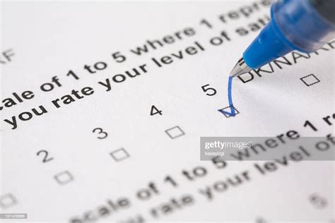 Questionnaire Form Answering High Res Stock Photo Getty Images