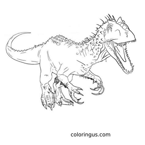 Big Printable Indoraptor Coloring Page Coloringus The Best Porn Website