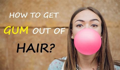 Wring out the cloth to avoid saturating the carpet. 4 Quick & Easy Ways to Get Gum Out of Hair Without Cutting