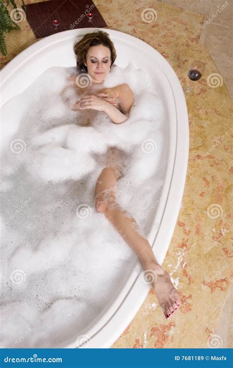 Woman Taking A Bubble Bath At Her Home Telegraph