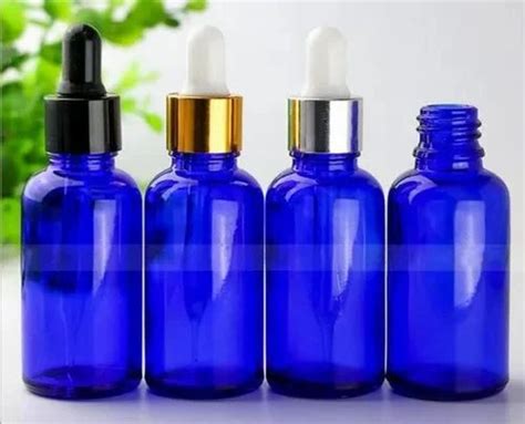 Glass Blue Essential Oil Bottles Round At Rs 5 Piece In New Delhi Id 23156060091
