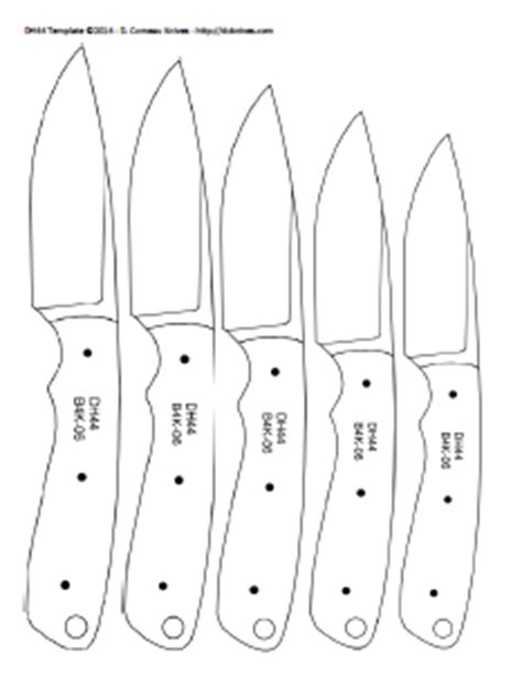 Each has multiple sizes to fit your stock. DIY Knifemaker's Info Center: Knife Patterns III