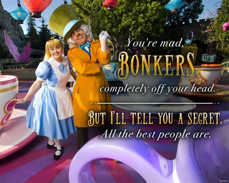 And when we find someone whose weirdness is compatible with ours, we join up with th. We're all a little mad sometimes! | Disneyland attractions, Disney rides, Disney funny