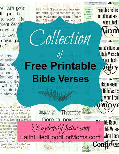 Collection Of Free Printable Bible Verses