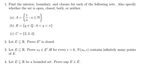 answered find the interior boundary and… bartleby