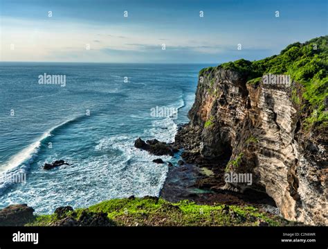 Beautiful Coastal Landscape From Bali Stock Photo Alamy