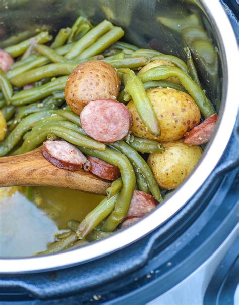 Instant Pot Smoked Sausage Potatoes And Green Beans 2 4 Sons R Us