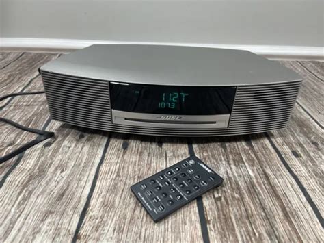 Bose Wave Music System Amfm Radiocd Player Silver Wremote Tested